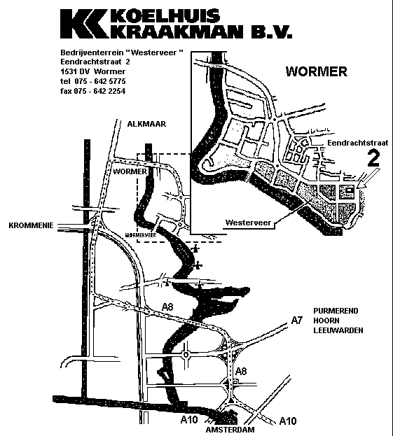 route naar KOELHUIS KRAAKMAN
